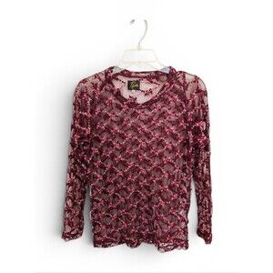 Needles Japanese Mesh Top With Embroidery